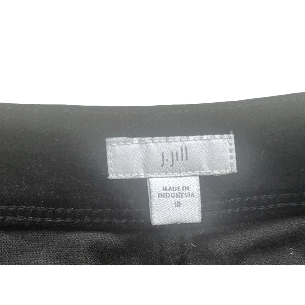 J.Jill Women's Size 10 Velvet Pants Black Skinny Capsule‎ Jeans Soft Stretchy